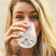 Water drinken droge huid