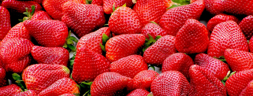 Aardbei met kroontje