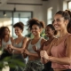 Diverse vrouwen van verschillende leeftijden doen samen krachttraining in moderne sportschool met natuurlijk licht